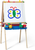 Melissa & Doug Deluxe Double-Sided Wooden Standing Art Easel