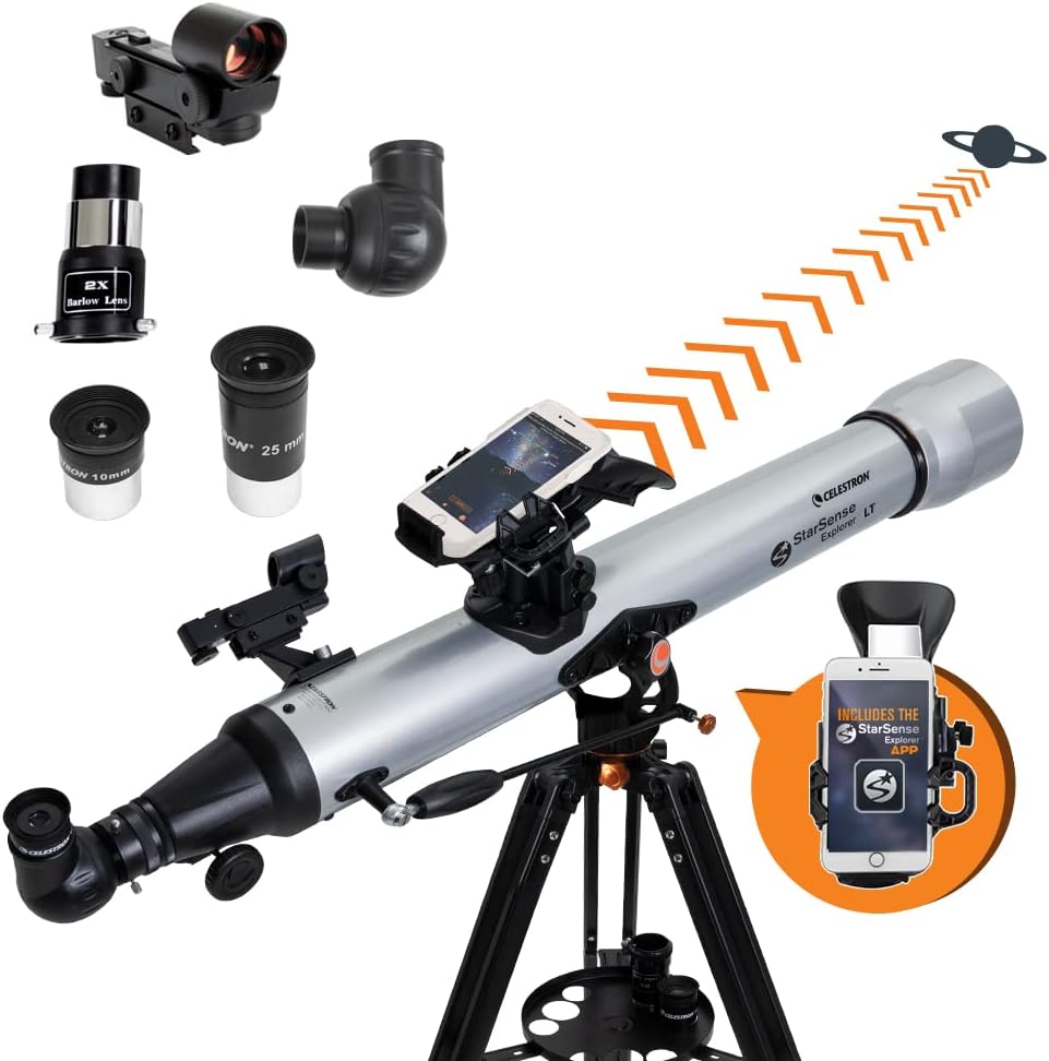 Celestron StarSense Explorer LT 80AZ Smartphone-Guided Telescope