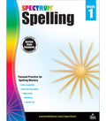 Spectrum Spelling Workbook Grade 1 cover