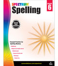 Spectrum Spelling Workbook Grade 6 cover