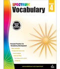 Spectrum Vocabulary Workbook Grade 4 cover