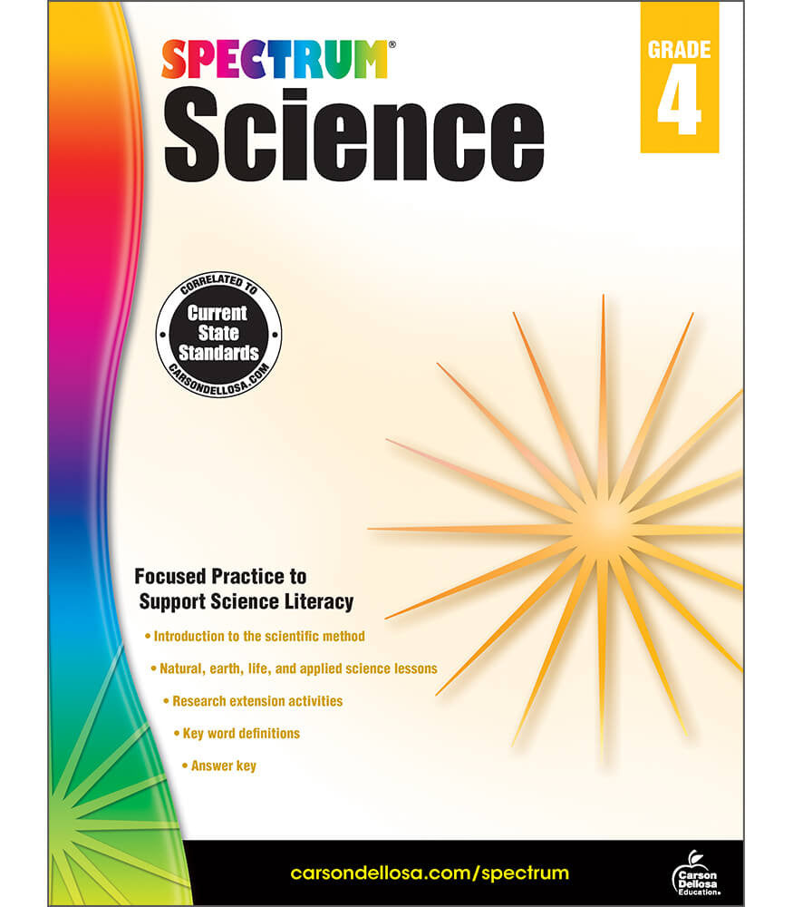 Spectrum Science Workbook Grade 4 cover