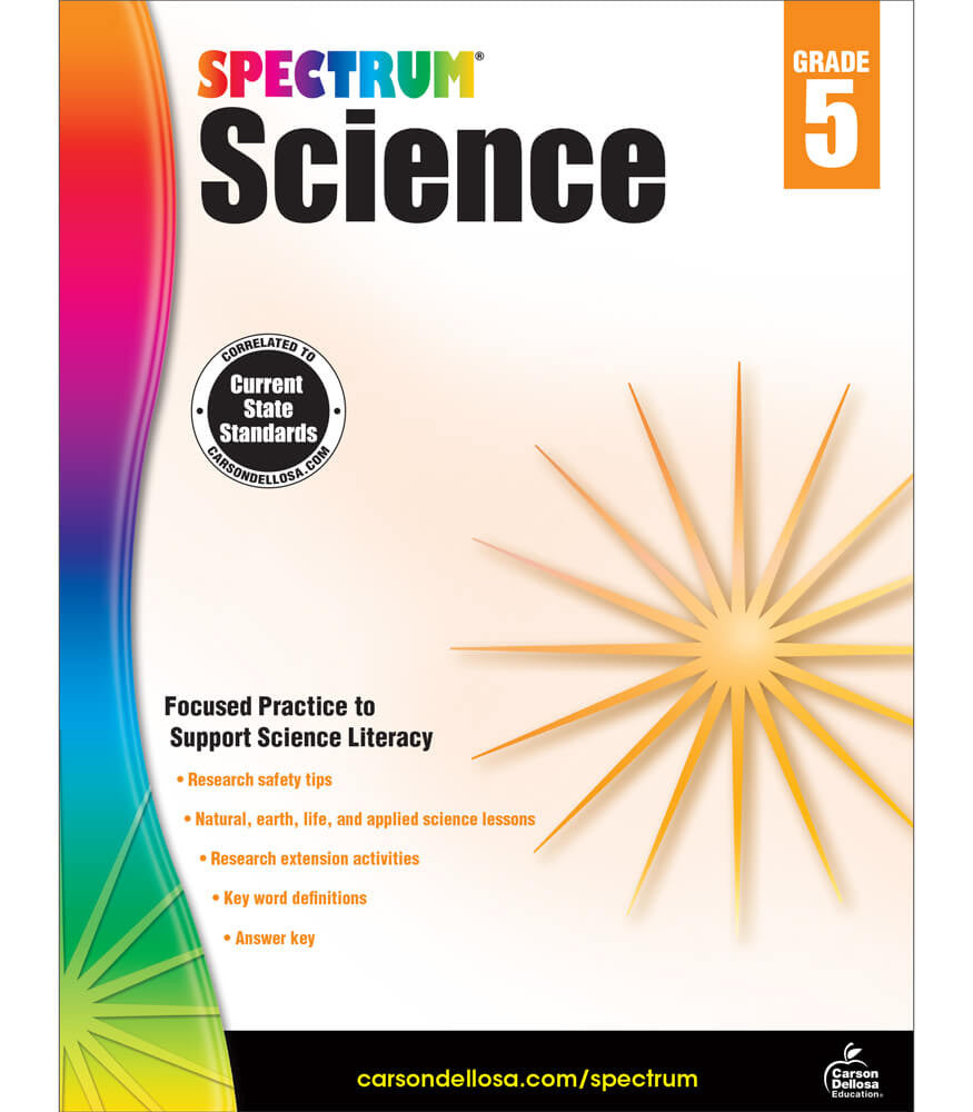 Spectrum Science Workbook Grade 5 cover