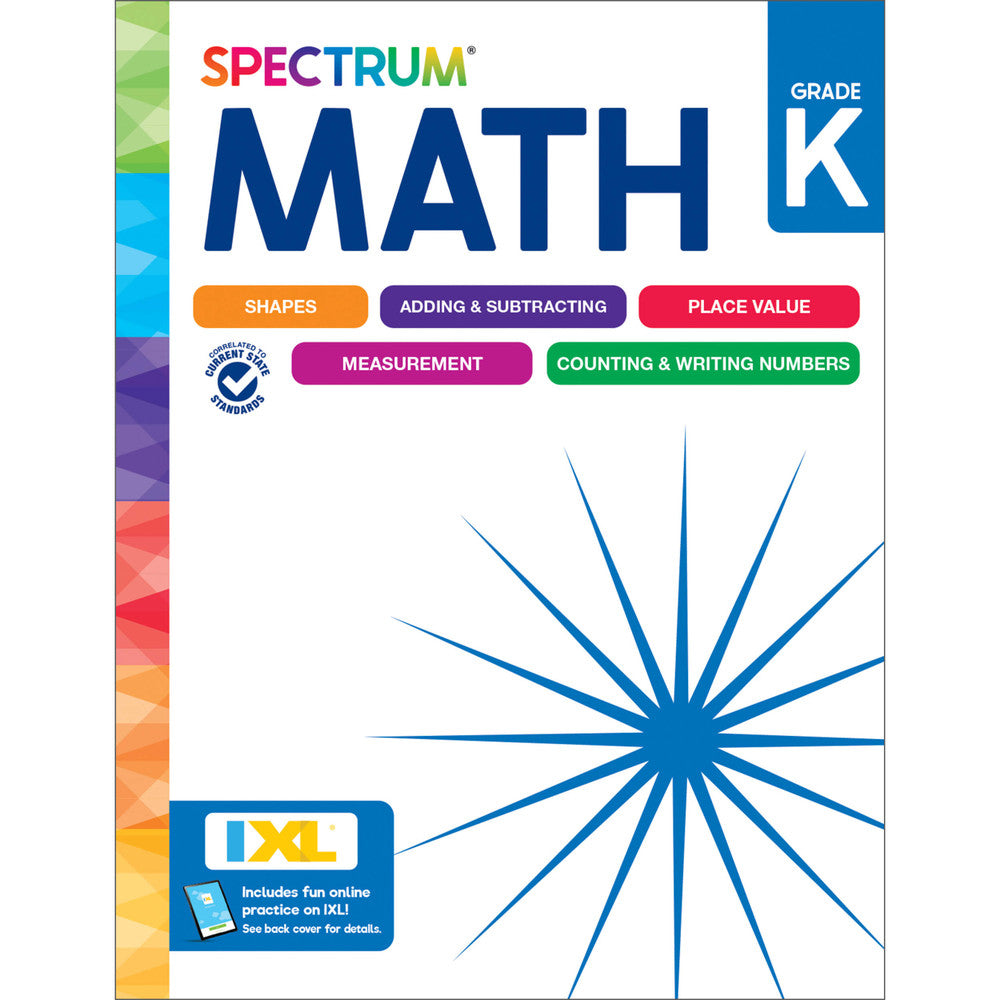 Spectrum Math Workbook Kindergarten cover