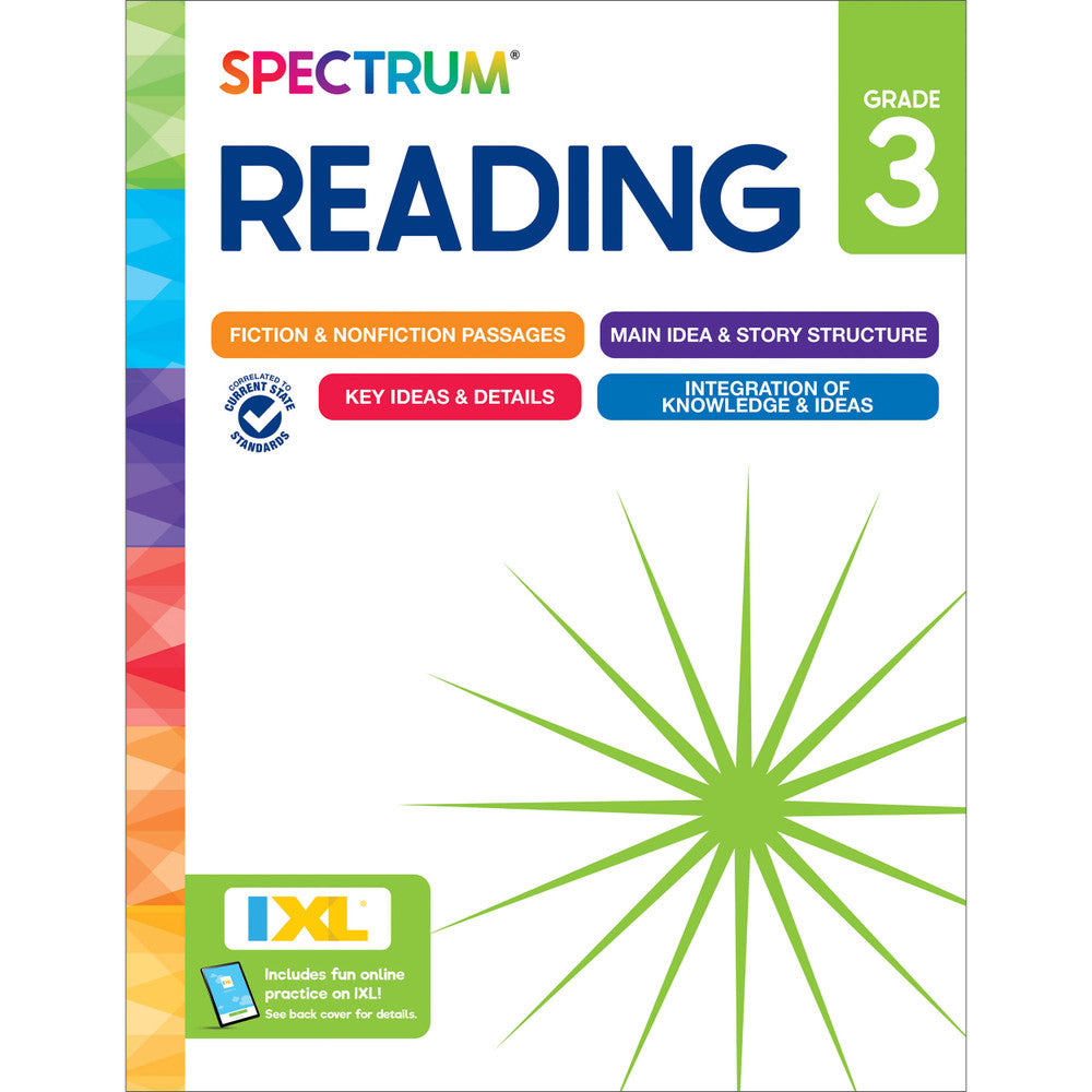 Spectrum Reading Workbook Grade 3 cover