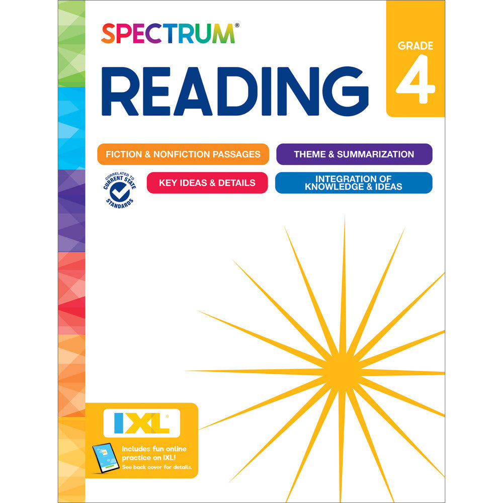 Spectrum Reading Workbook Grade 4 cover