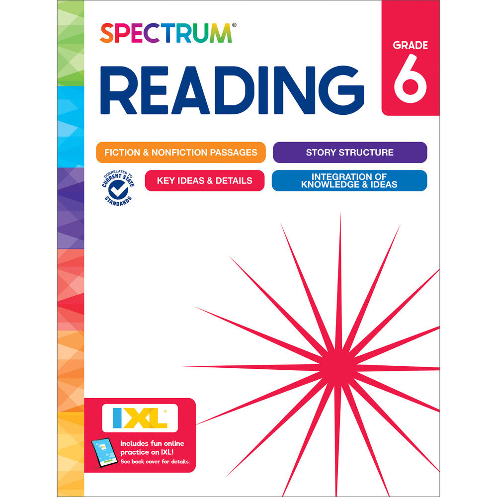 Spectrum Reading Workbook Grade 6 cover