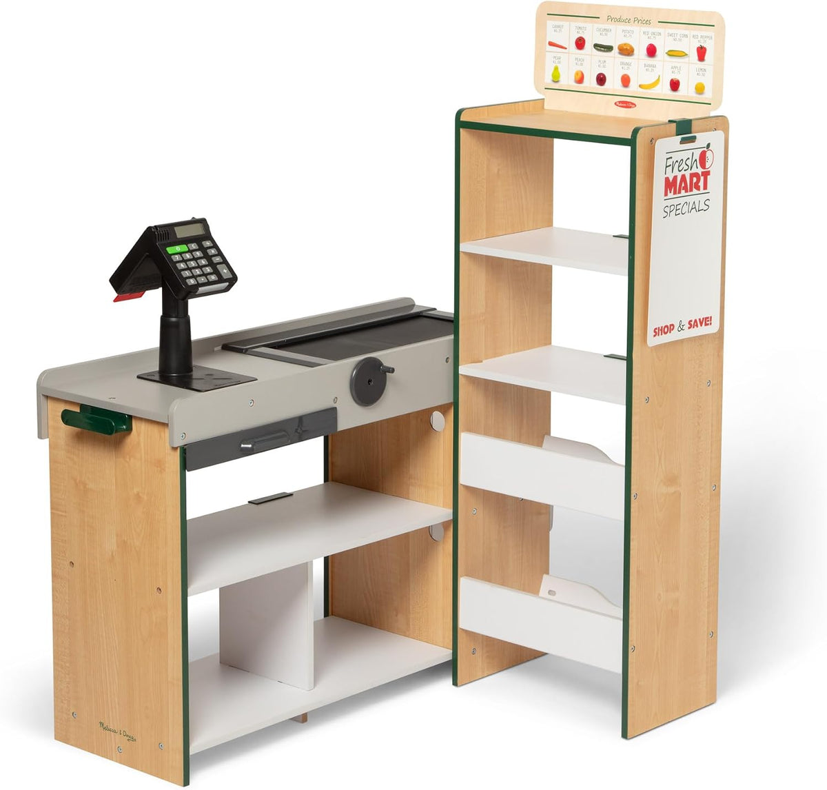 Melissa & Doug Fresh Mart Grocery Store with Cash Register and Scanner