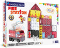 Magna-Tiles Fire Station 50-Piece Magnetic Construction Set