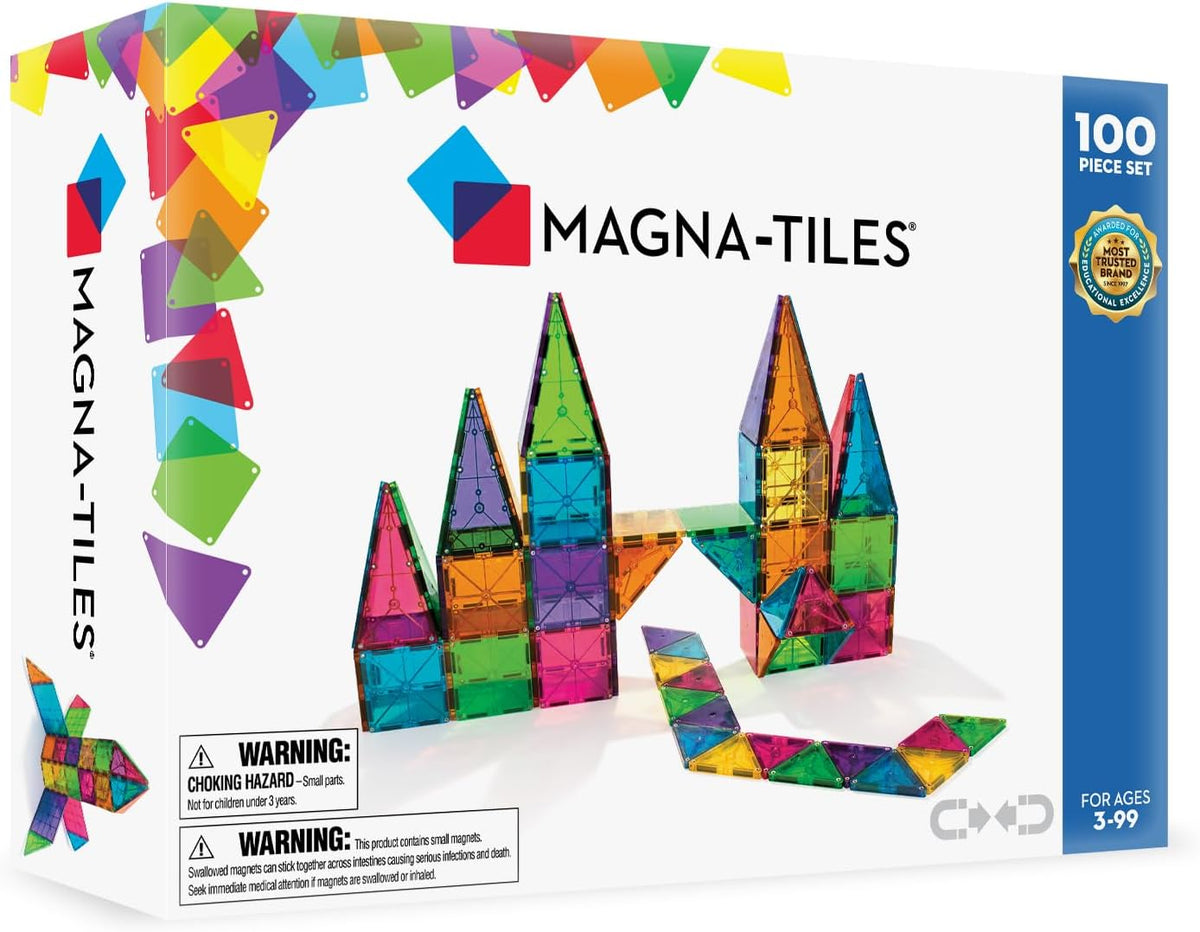 Magna-Tiles Classic 100-Piece Magnetic Construction Set