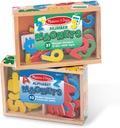 Melissa & Doug Deluxe Wooden Magnetic Letters & Numbers Set