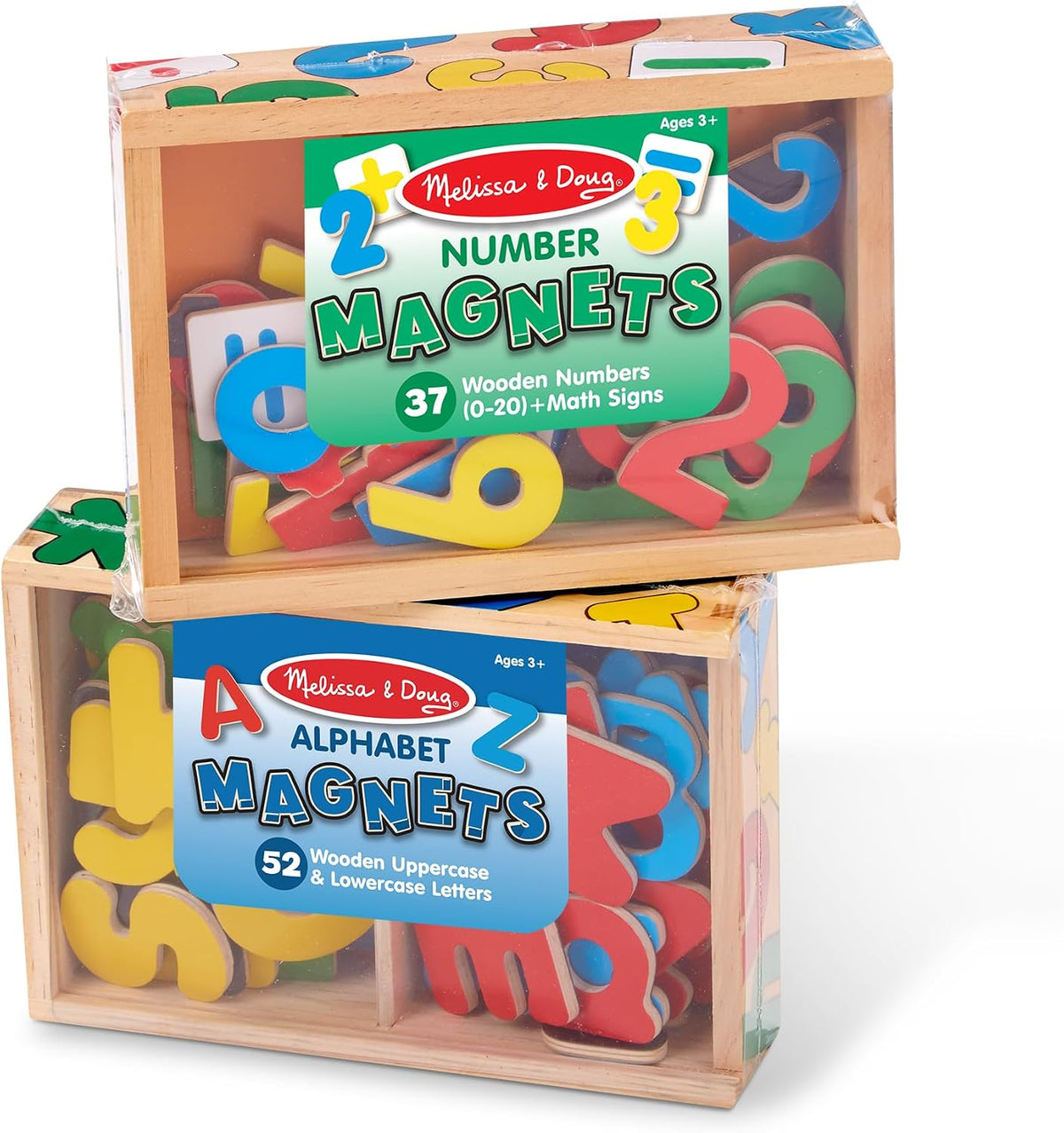 Melissa & Doug Deluxe Wooden Magnetic Letters & Numbers Set