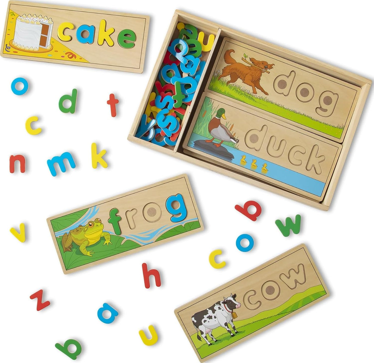 Melissa & Doug See & Spell Wooden Learning Toy