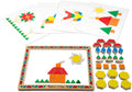 Melissa & Doug Deluxe Wooden Magnetic Pattern Blocks Set