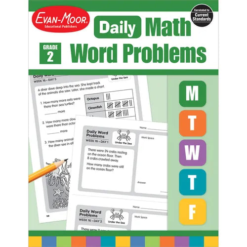 Daily Word Problems, Grade 2 - Paperback