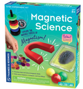 Magnetic Science STEM experiment kit packaging with a red magnet and colorful balls on a green background.