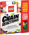 LEGO Chain Reactions book with colorful design and LEGO elements on the cover