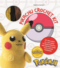 Pokémon Pikachu crochet kit with packaging featuring a Poké Ball design.