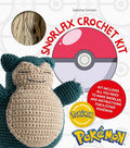 Snorlax crochet kit with yarn, packaging, and Pokémon branding.