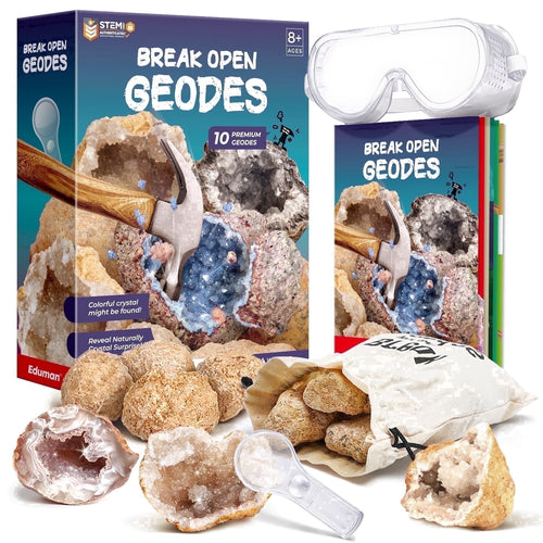 Break Open 10 Premium Geodes Geology Crystal Science Kit