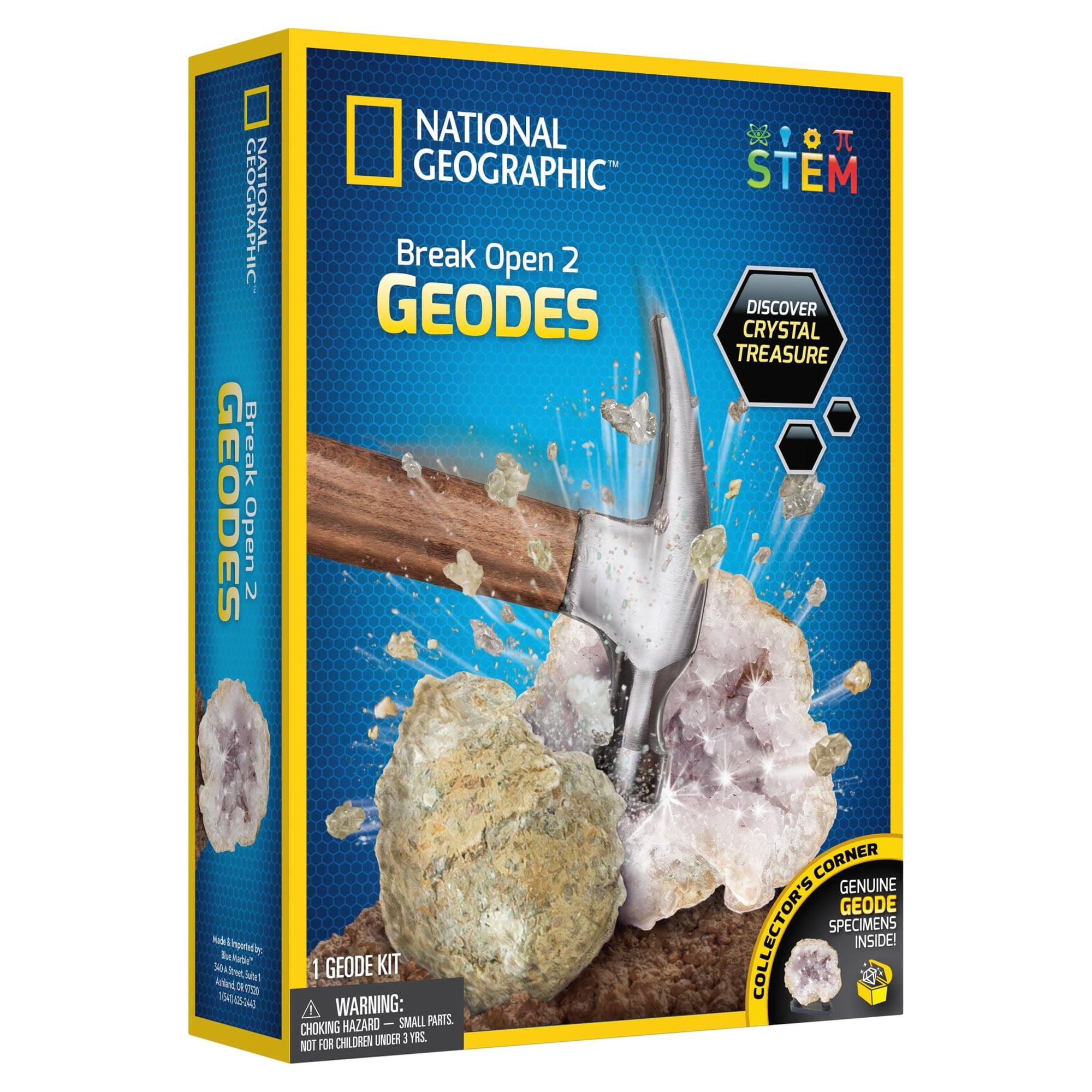 National Geographic Break Open 2 Geodes Science Kit