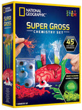 National Geographic Super Gross Chemistry Set packaging with colorful graphics on a white background