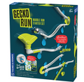 Gecko Run marble run starter set packaging with colorful design on a blue background