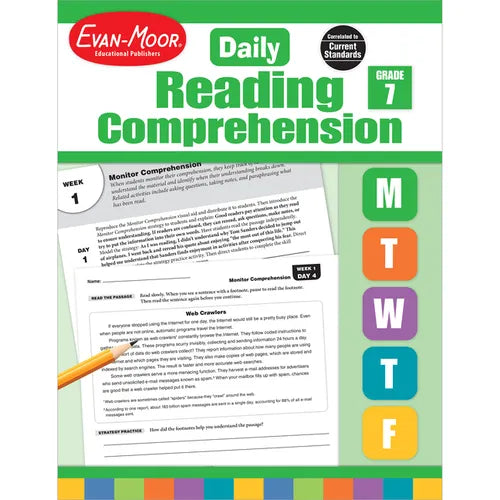 Daily Reading Comprehension, Grade 7 Te - Paperback