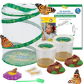 Butterfly gardening kit with butterfly life cycle stages, journal, and educational materials.