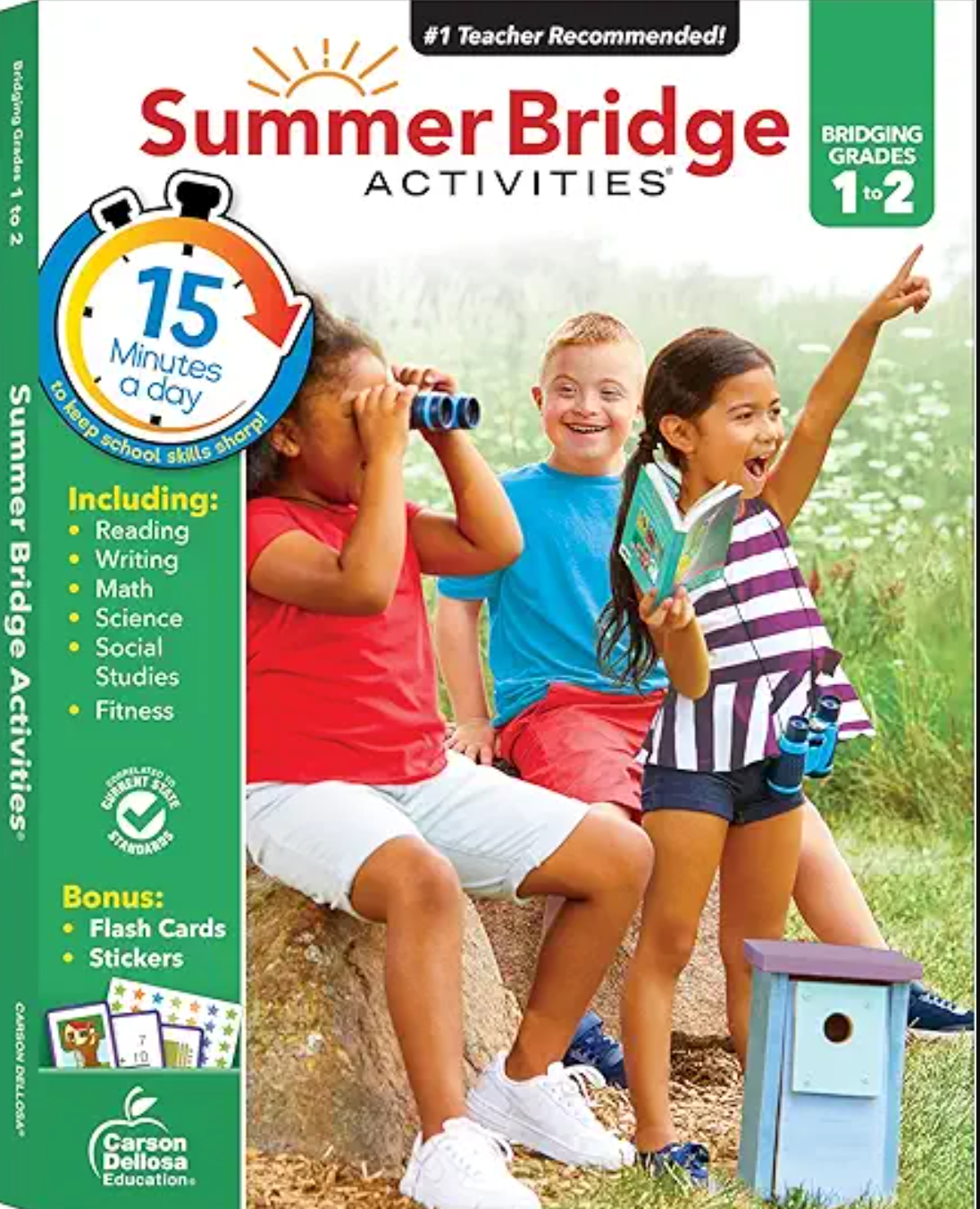 Summer Bridge Activities book cover with children playing outdoors
