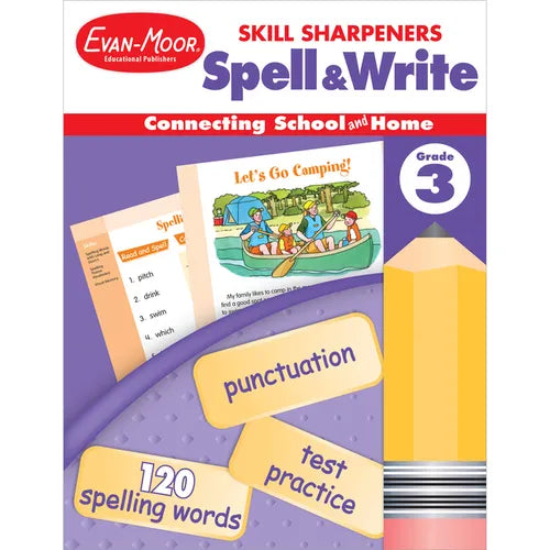 Skill Sharpeners: Spell & Write Grade 3 - Paperback